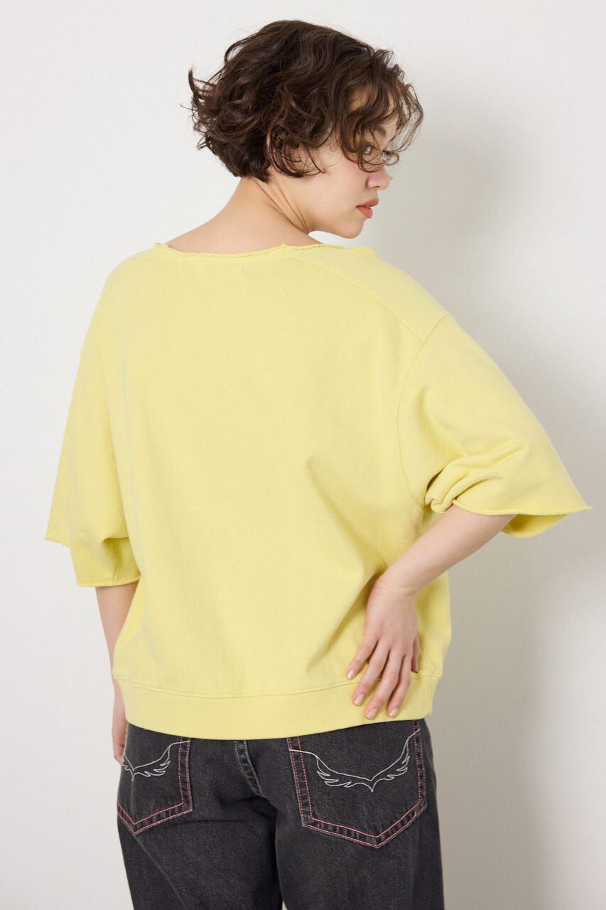 RODEO CROWNS「＜WEB先行アイテム＞切替カレッジ半袖スウェット」|Tシャツ・カットソー|