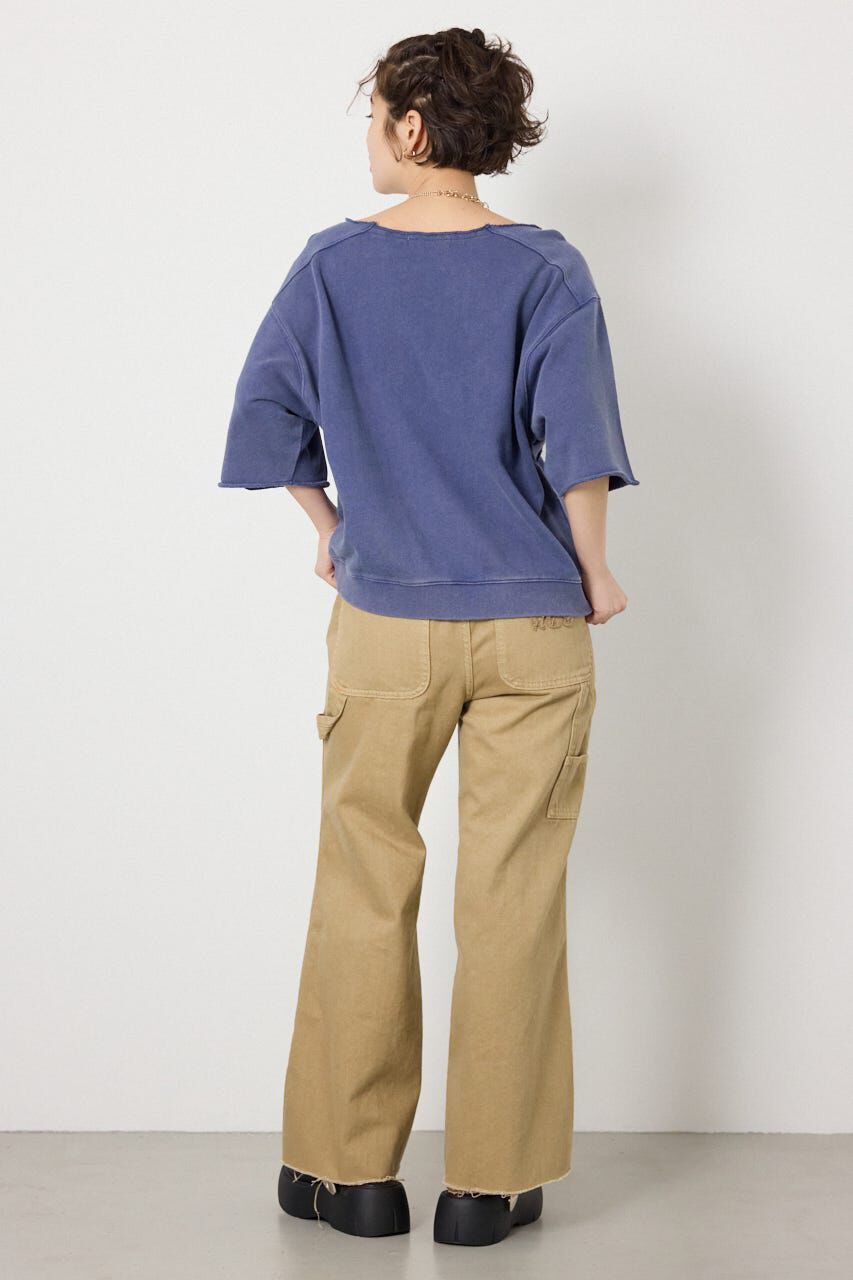 RODEO CROWNS「＜WEB先行アイテム＞切替カレッジ半袖スウェット」|Tシャツ・カットソー|