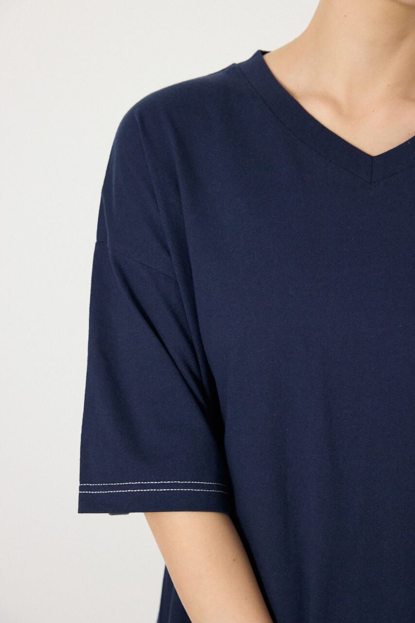 RODEO CROWNS「＜WEB先行アイテム＞ハーフスリーブステッチワンピース」|ワンピース|