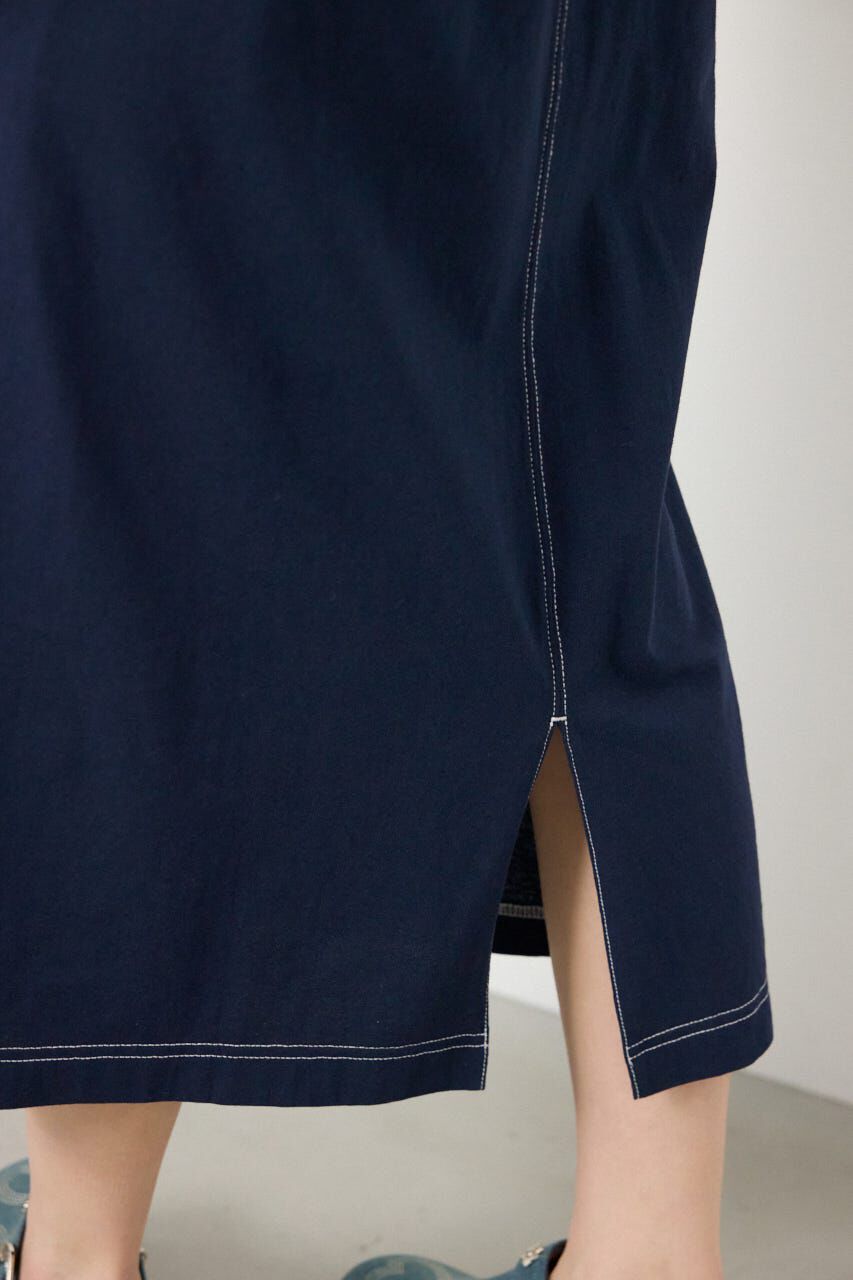 RODEO CROWNS「＜WEB先行アイテム＞ハーフスリーブステッチワンピース」|ワンピース|