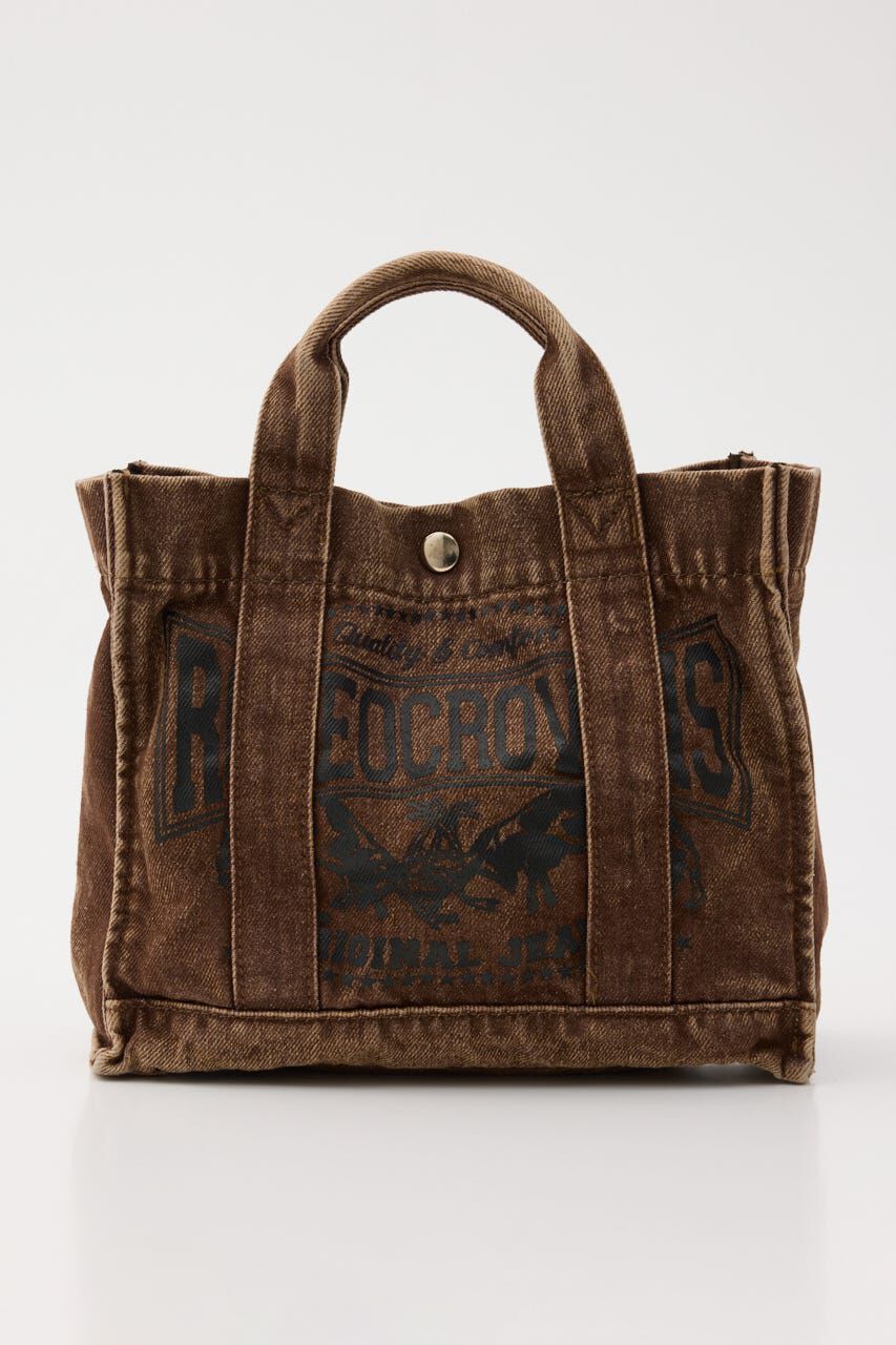 RODEO CROWNS「＜WEB先行アイテム＞DENIMスクエア2WAYトート」|その他|BRN