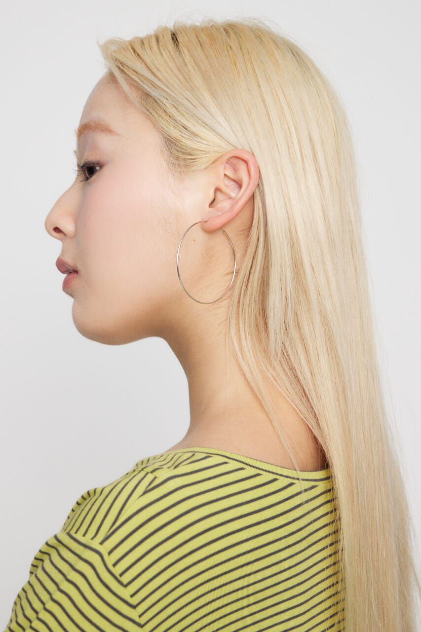 LAGUA GEM「THIN HOOP ピアス」|ピアス|