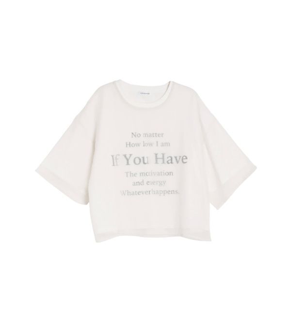 CALNAMUR「SHEER PLEATED LAYERED TEE/シアープレーテッドレイヤードTシャツ」|Tシャツ・カットソー|