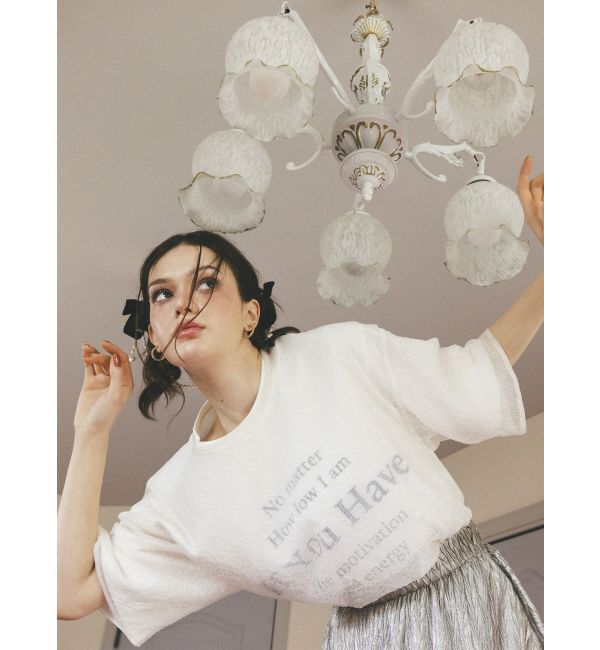 CALNAMUR「SHEER PLEATED LAYERED TEE/シアープレーテッドレイヤードTシャツ」|Tシャツ・カットソー|