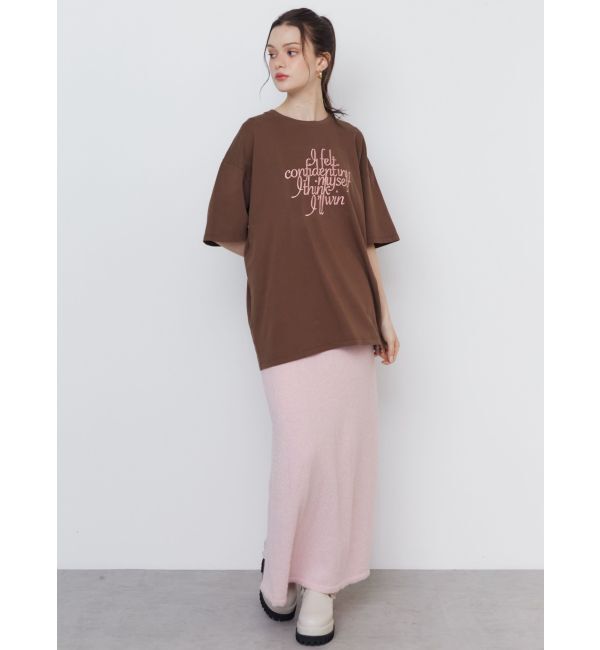 CALNAMUR「GLITTER SHAGGY KNIT SK/グリッターシャギーニットスカート」|スカート|