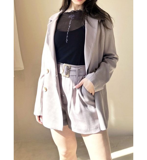 RESEXXY「ウエストデザインショートパンツ【セットアップ着用可能】」|その他|モカ