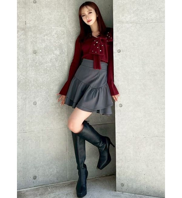 RESEXXY「ラッフルボリュームミニスカート」|スカート|