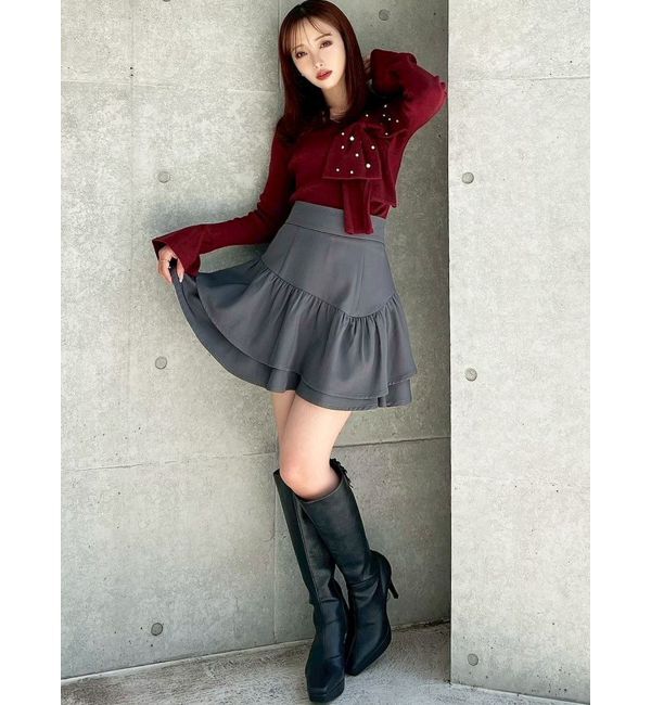 RESEXXY「ラッフルボリュームミニスカート」|スカート|