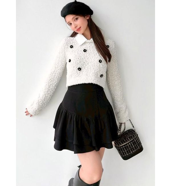 RESEXXY「ラッフルボリュームミニスカート」|スカート|