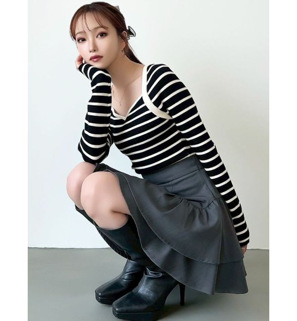 RESEXXY「ラッフルボリュームミニスカート」|スカート|