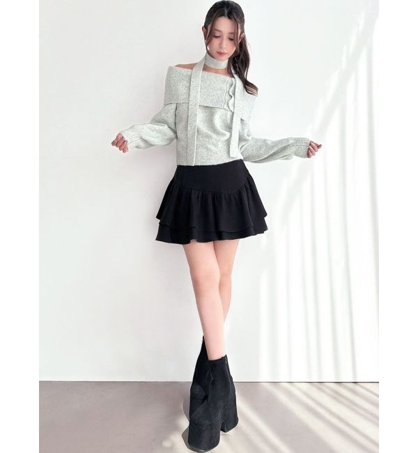 RESEXXY「ラッフルボリュームミニスカート」|スカート|