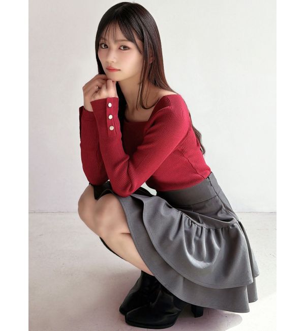 RESEXXY「ラッフルボリュームミニスカート」|スカート|