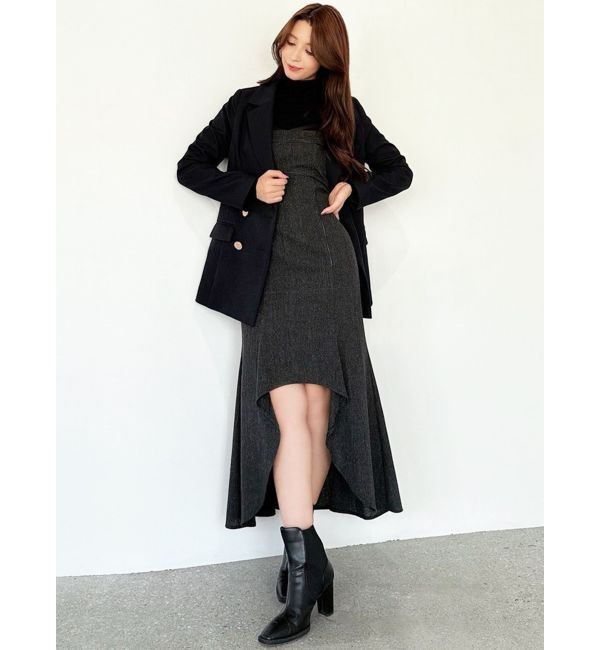 RESEXXY「テーラードミディジャケット」|テーラードジャケット|