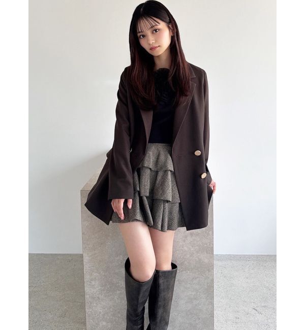 RESEXXY「テーラードミディジャケット」|テーラードジャケット|