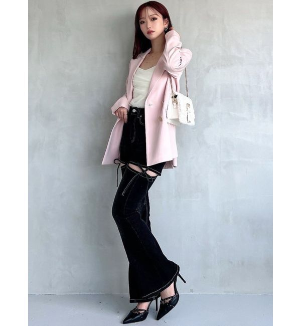 RESEXXY「テーラードミディジャケット」|テーラードジャケット|