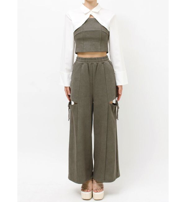 RESEXXY「サイドリボンスウェットパンツ【セットアップ着用可能】」|その他|