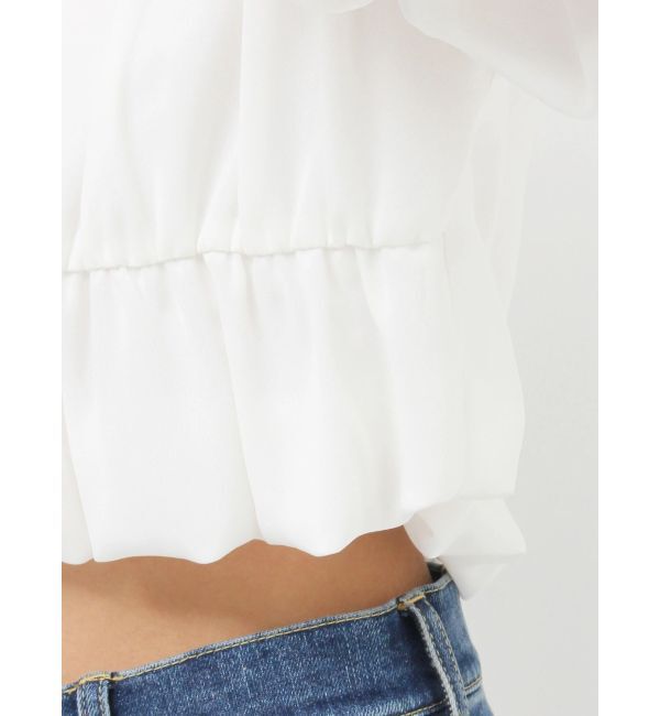 RESEXXY「ギャザークロップドブルゾン」|ブルゾン・スタジャン|