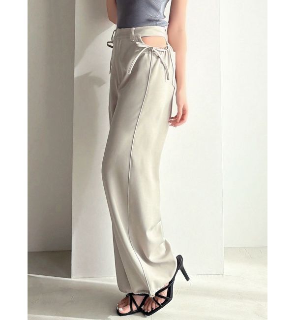 RESEXXY「ウエストオープンパンツ」|その他|ベージュ