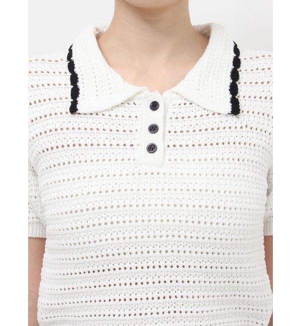 RESEXXY「透かし編みニットポロ」|ニット・セーター|