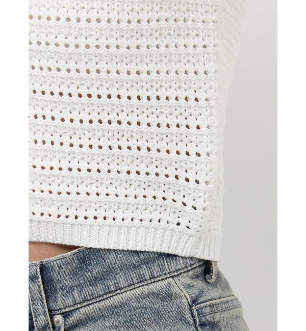 RESEXXY「透かし編みニットポロ」|ニット・セーター|