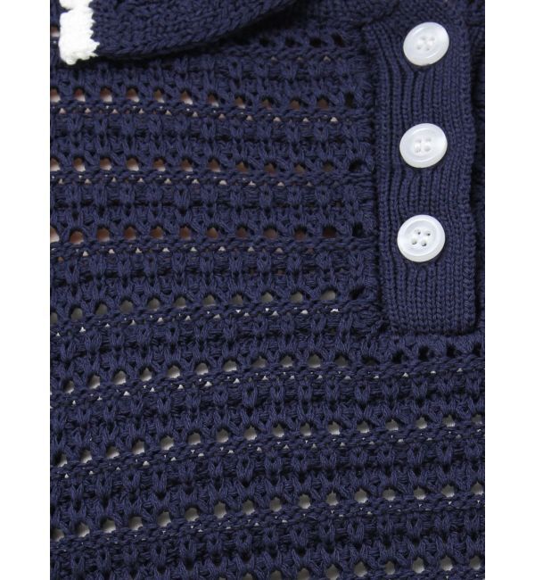 RESEXXY「透かし編みニットポロ」|ニット・セーター|