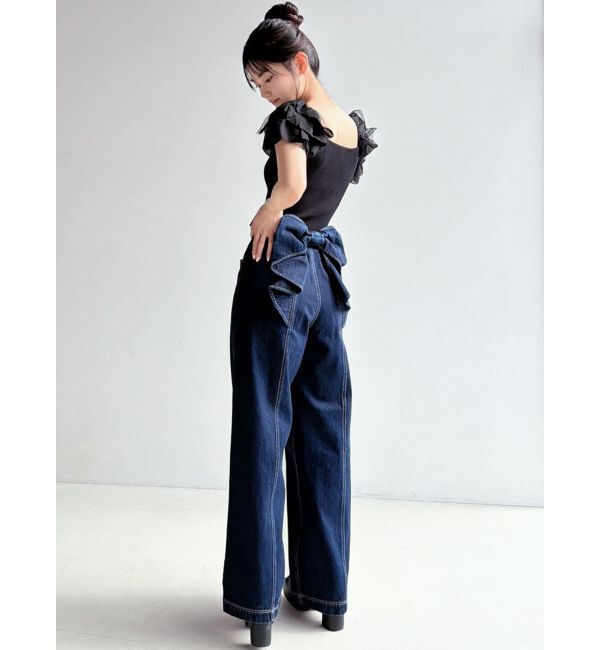 RESEXXY「ショルダーフリルニットトップス」|ニット・セーター|