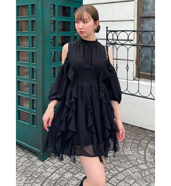 dazzlin「カタアキフリルミニワンピース」|ワンピース|