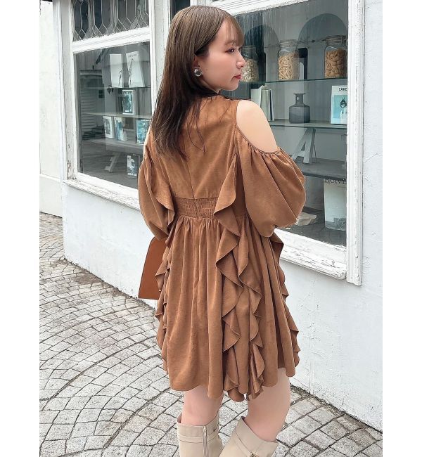 dazzlin「カタアキフリルミニワンピース」|ワンピース|