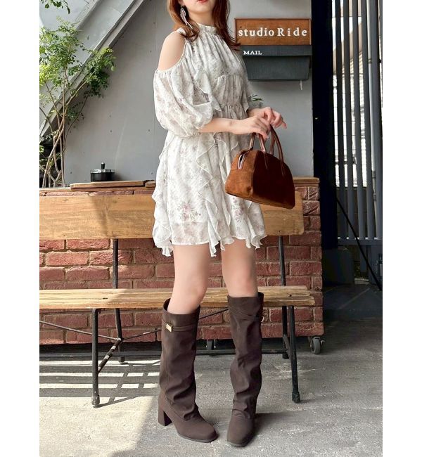 dazzlin「カタアキフリルミニワンピース」|ワンピース|