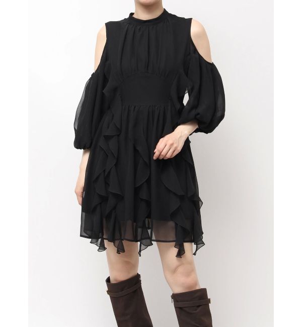 dazzlin「カタアキフリルミニワンピース」|ワンピース|