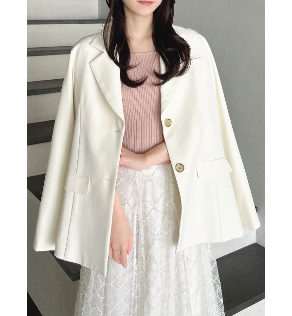 dazzlin「シングルテーラードジャケット」|テーラードジャケット|アイボリー