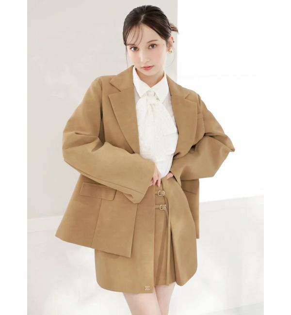 dazzlin「シングルテーラードジャケット」|テーラードジャケット|ベージュ