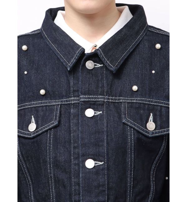 dazzlin「パールデニムショートジャケット」|デニムジャケット|