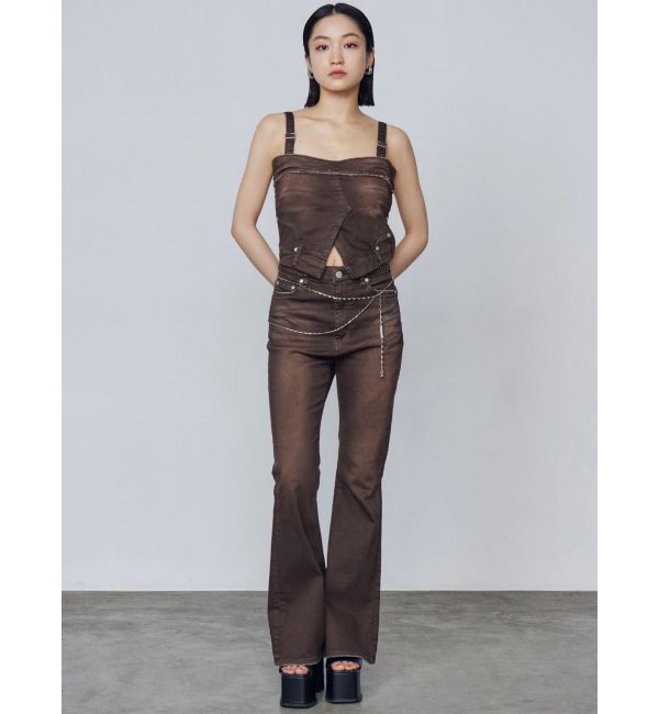 EMODA「デニムキャミサロペット」|ワンピース|