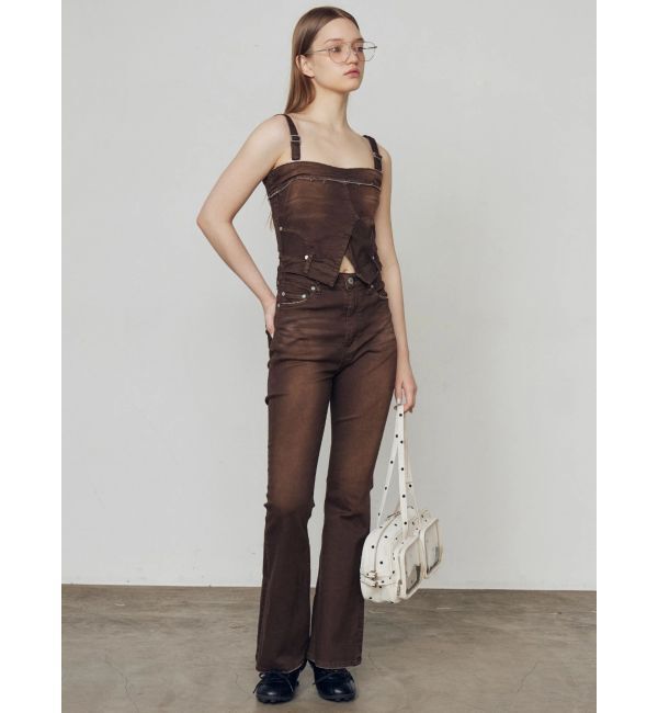 EMODA「デニムキャミサロペット」|ワンピース|