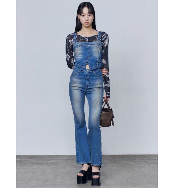 EMODA「デニムキャミサロペット」|ワンピース|