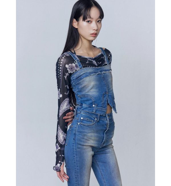 EMODA「デニムキャミサロペット」|ワンピース|