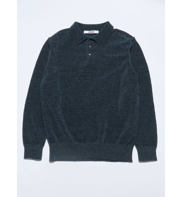 EMODA「【VEQUM】VELOUR TEXTURE KNIT POLO」|ニット・セーター|
