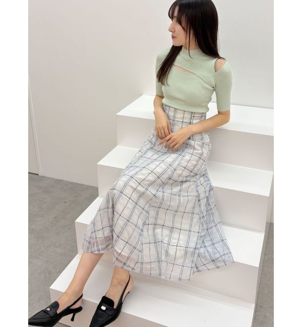 MERCURYDUO「2WAYカットアウトニット」|ニット・セーター|