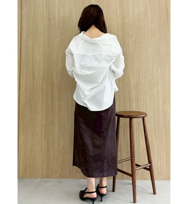 MERCURYDUO「配色ステッチビッグリボンセットシャツ」|シャツ・ブラウス|