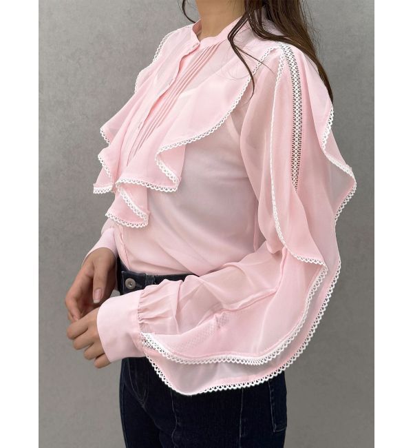 MERCURYDUO「ポイントレースブラウス」|シャツ・ブラウス|