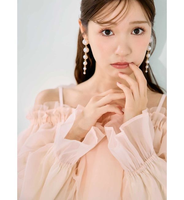 MERCURYDUO「オフショルラッフルブラウス」|シャツ・ブラウス|