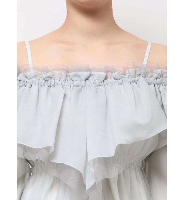 MERCURYDUO「オフショルラッフルブラウス」|シャツ・ブラウス|