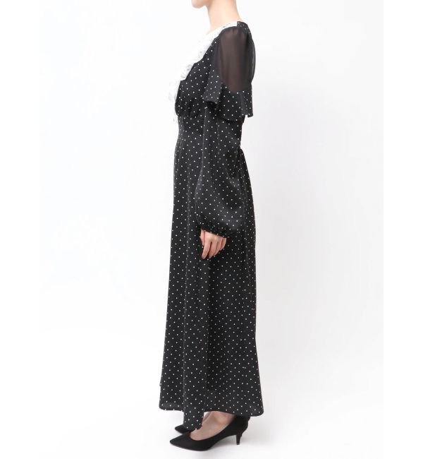 MERCURYDUO「ラッフルカラーパターンワンピース」|ワンピース|