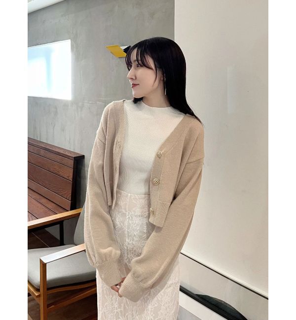 MERCURYDUO「ハーフスリーブリブニット」|ニット・セーター|