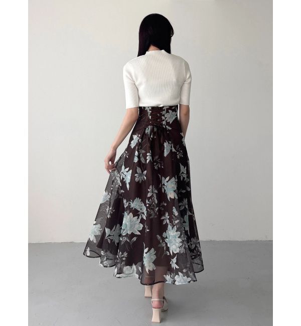 MERCURYDUO「ハーフスリーブリブニット」|ニット・セーター|