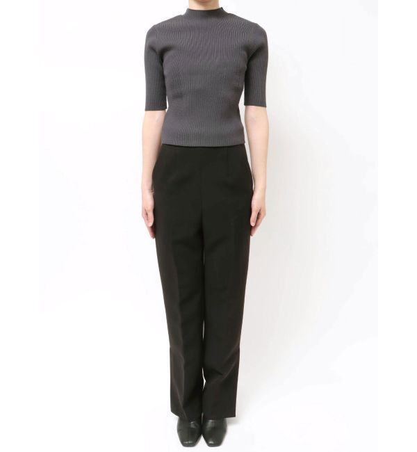 MERCURYDUO「ハーフスリーブリブニット」|ニット・セーター|