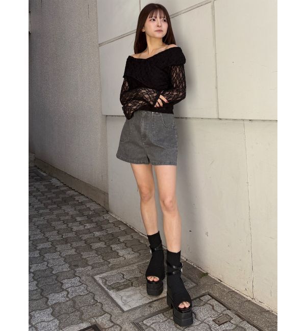 MURUA「ダブルベルトソックブーツ」|ショートブーツ|