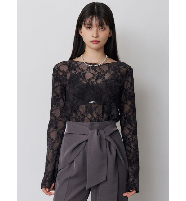 MURUA「フロッキーフラワーシアートップス」|Tシャツ・カットソー|