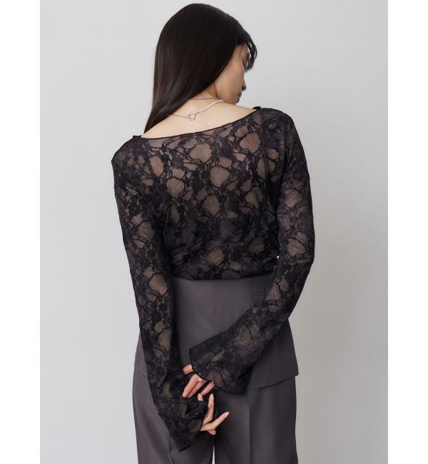 MURUA「フロッキーフラワーシアートップス」|Tシャツ・カットソー|